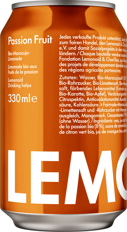 LemonAid Passion Fruit Bio-Maracuja-Limonade Dose 12-Pack