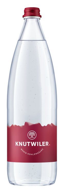 Knutwiler Mineral rot mit wenig Kohlensäure 100 cl (auf Anfrage – kein Rückgaberecht)
