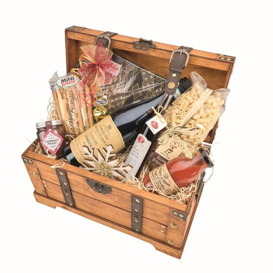 Feinkost-Geschenk "Schatztruhe" (kein Postversand)