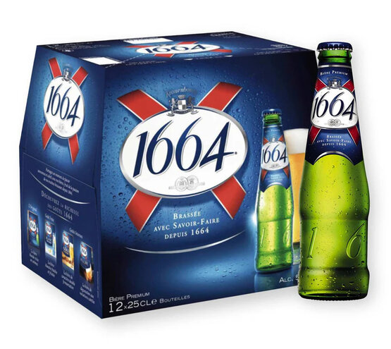1664 Kronenbourg 12-Pack EW 25 cl