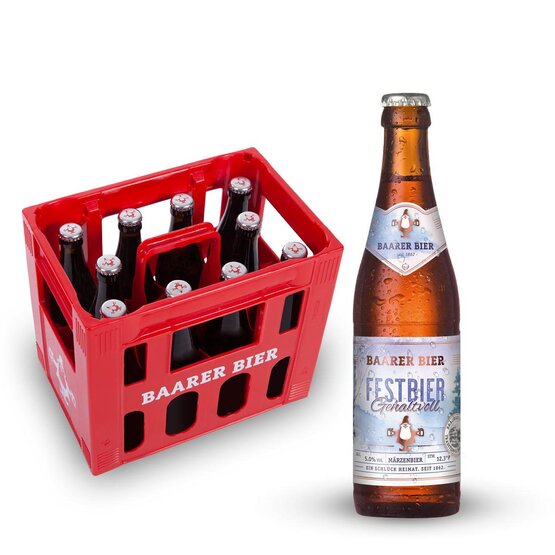 Baarer Festbier gehaltvoll Brauerei Baar 33 cl MW 10er Harass (Saisonartikel, auf Anfrage)