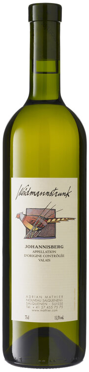 Johannisberg Weidmannstrunk AOC Valais Adrian Mathier Salquenen  