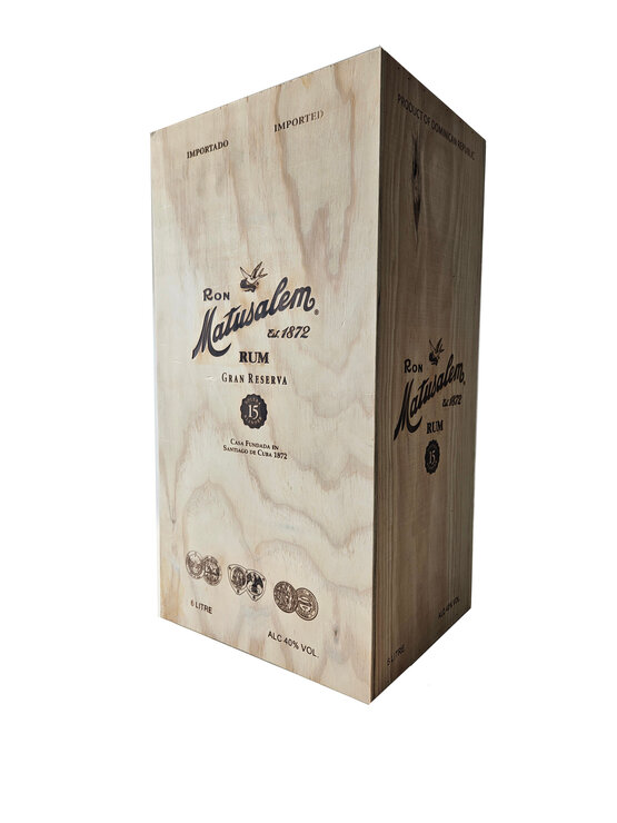 Rum Matusalem Grand Reserva 15 Solera Blender 6 Liter
in Holzbox mit Glaspipette