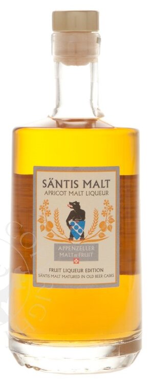 Säntis Malt Apricot Likör Swiss Alpine Whisky 