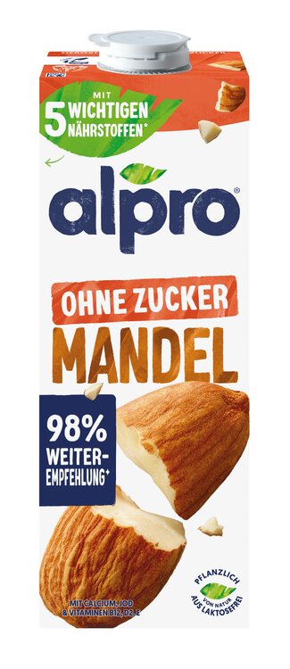 Alpro Mandel geröstet ohne Zucker 1 L Tetra Pak®