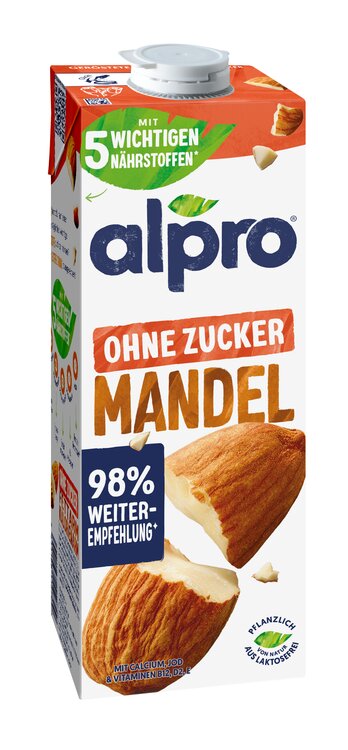 Alpro Mandel geröstet ohne Zucker 1 L Tetra Pak®