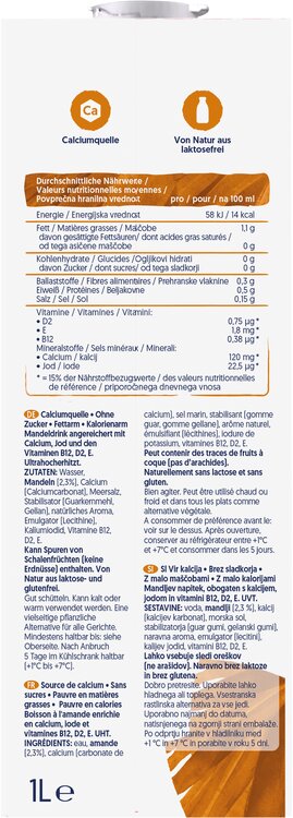 Alpro Mandel geröstet ohne Zucker 1 L Tetra Pak®