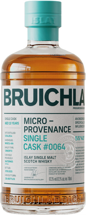 Bruichladdich Distilled 2014 10 years old Laddie Crew Abfüllung 2025 Cask No. 0064 1st Fill Sauternes