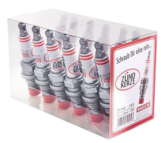 Zündkerze Vodka-Energy-Likör 2 cl Party Shot 12er-Packung