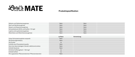 Lori's Cold Brew Roasted Mate 33 cl Dose 6-Pack