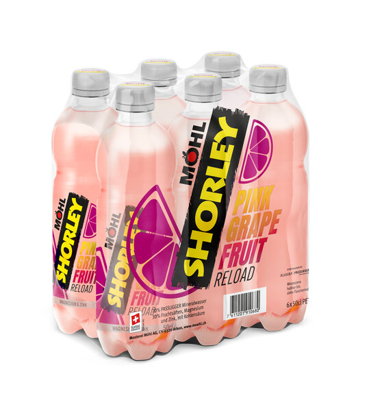 Shorley Reload Pink Grapefruit Möhl 50 cl PET EW 6-Pack
