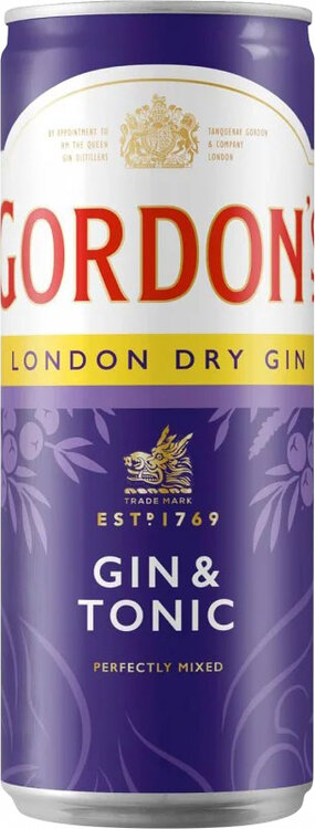 Gin GORDON's & Tonic Dose 25 cl 