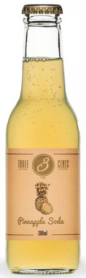 Three Cents Pineapple Soda EW-Flasche 4-Pack (auf Anfrage)