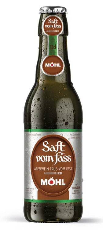 Möhl Saft vom Fass TRÜB alkoholfrei 0.5% 33 cl EW 6 Karton