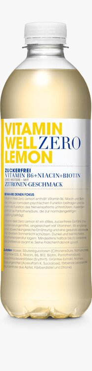 Vitamin Well Zero Lemon 50 cl PET