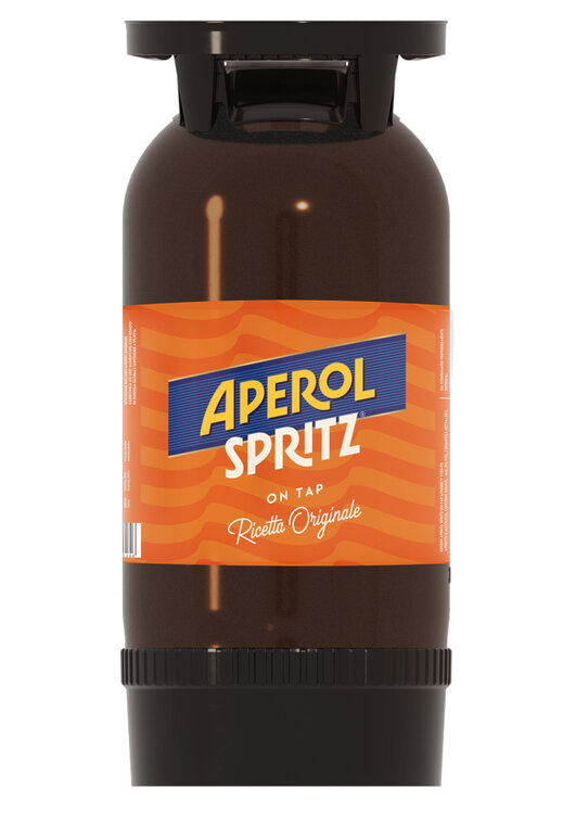 Aperol Spritz on Tap 20 L Einweg-PET-Container Fertig-Getränk für 100 Drinks (auf Anfrage)