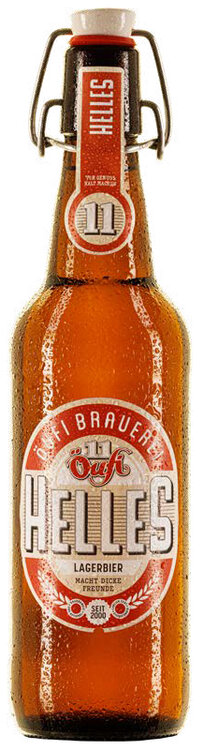 Öufi-Bier Helles Lagerbier Bügel 50 cl 15er Harass (auf Anfrage)