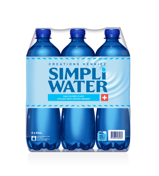 Simpli Water Blau ohne Kohlensäure 50 cl PET EW 6-Pack 