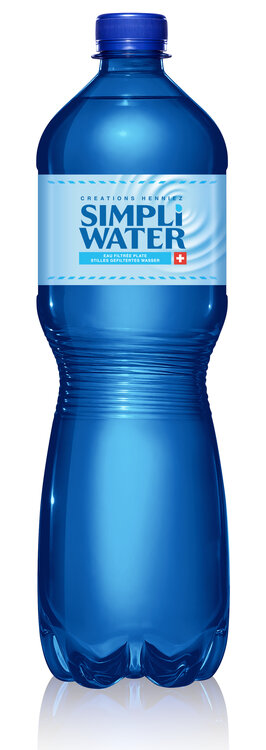 Simpli Water Blau ohne Kohlensäure 1 L PET EW 6-Pack 