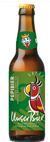 Unser Bier Pepibier Alkoholfreies Biermischgetränk <0.3 vol.% 33 cl MW Depot -.30 (auf Anfrage) 