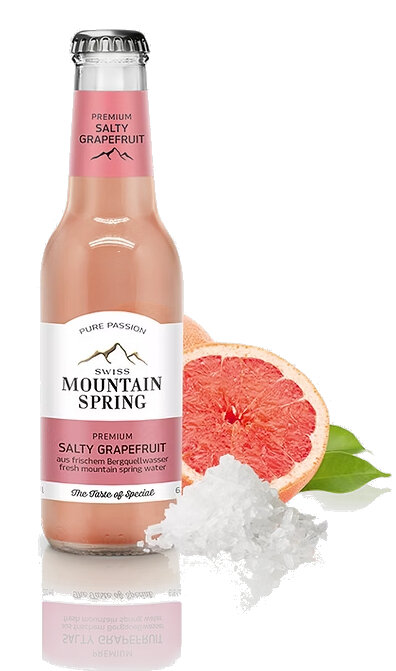 Swiss Mountain Spring Salty Grapefruit 2 dl. EW Glas (auf Anfrage)