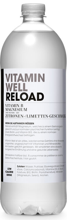 Vitamin Well Reload 1.15 L PET 6-Pack (auf Anfrage – kein Rückgaberecht) (ab anfangs September wieder Verfügbar)