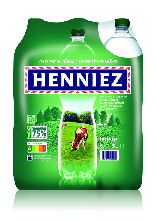 Henniez grün 1.5 L PET EW 6-Pack wenig Kohlensäure