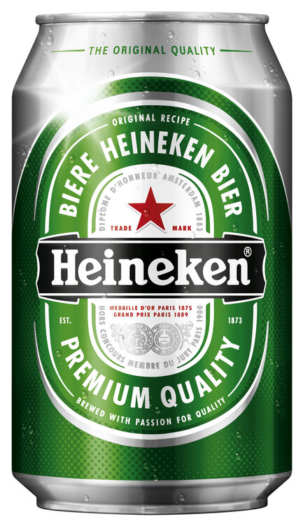 Heineken 33 cl Dose (solange Vorrat)