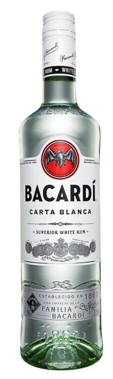 Rum Bacardi Carta Blanca (weiss) 300 cl (solange Vorrat, kein neuer Liertermin bekannt)