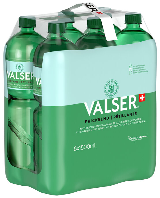 Valser Prickelnd 1.5 L PET EW 6-Pack