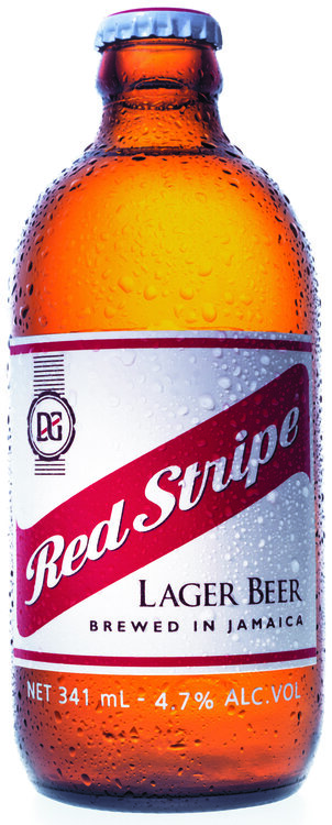 Red Stripe 33 cl EW Flasche Lager Beer of Jamaica
