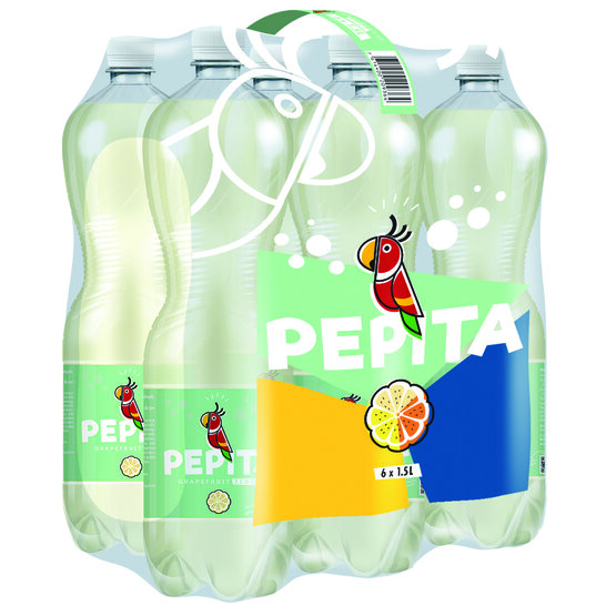 Pepita Grapefruit ZERO 1.5 L PET 6-Pack