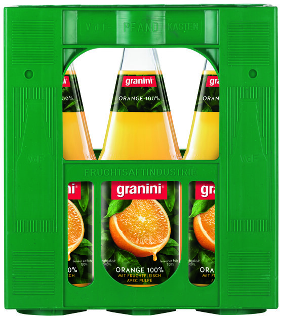 Granini Reiner Orangensaft MW-Flasche -.50 Har.Dep. 5.- 