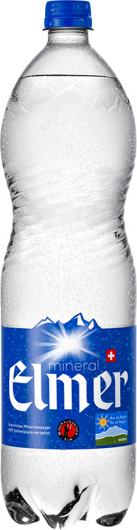 Mineral Elmer (blau) mit Kohlensäure 1.5 L PET Har. Dep. 5.- 
