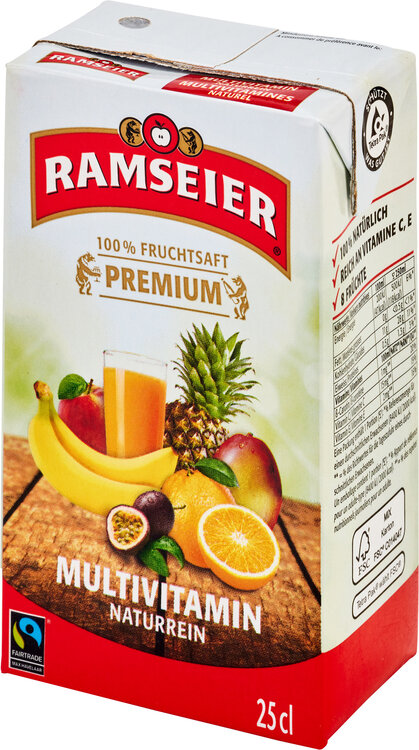 Ramseier Premium 100% Multivitamin 25 cl Tetra Brik, Tetra Pak®