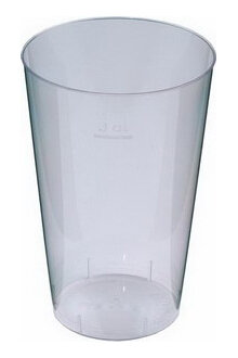 Becher glasklar PS 3 dl kleinstmögl. Best.Einh.: 25 Stück (20 Stangen = 1Karton)
