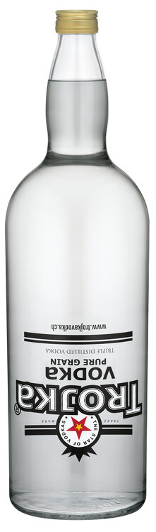 Trojka Vodka Pure Grain (weiss) 450 cl