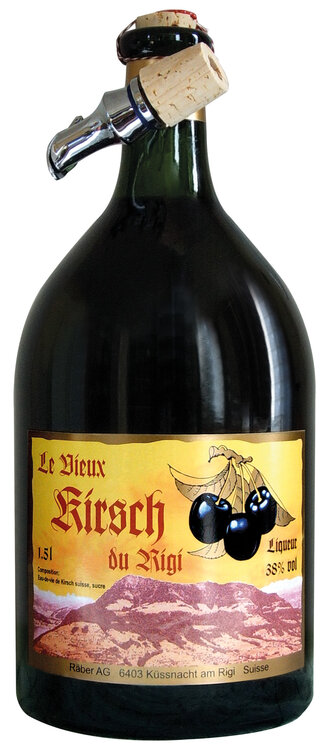 Le Vieux Cerise (Kirsch) Räber 1.5 L Liqueur du Rigi (auf Anfrage)