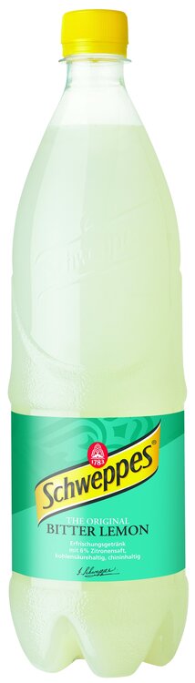 Schweppes Bitter Lemon 100 cl PET (Pfand -.50/Fl. + 5.-/Har.)