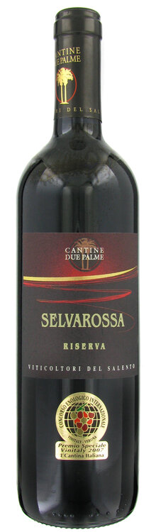 Selvarossa Riserva Due Palme Salice Salentino DOP Puglia (3 bicchieri)