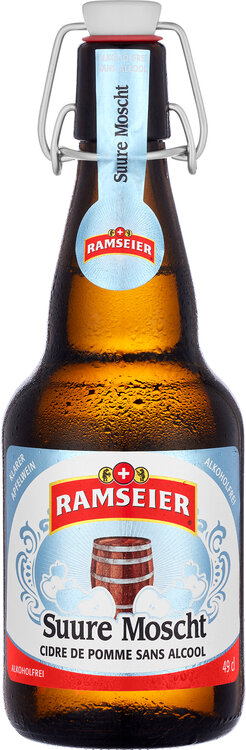 Ramseier Suure Moscht klar alkoholfrei 0.5% 49 cl Bügelflasche Depot -.50