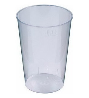 Becher 1 dl weich, SBC glasklar, glatt, unzerbrechlich, splitterfrei
kleinstmögl. Best.Einh.: 40 (25 Stangen = 1 Karton)