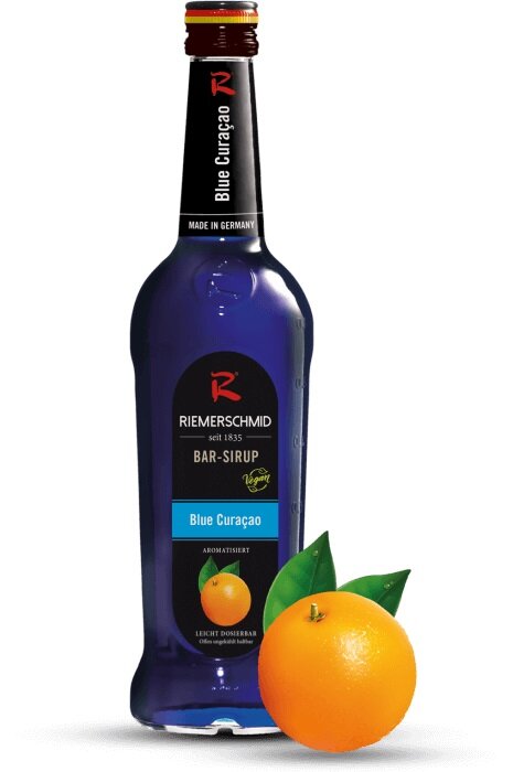 Curaçao Blue Bar-Sirup für Mixgetränke Riemerschmid