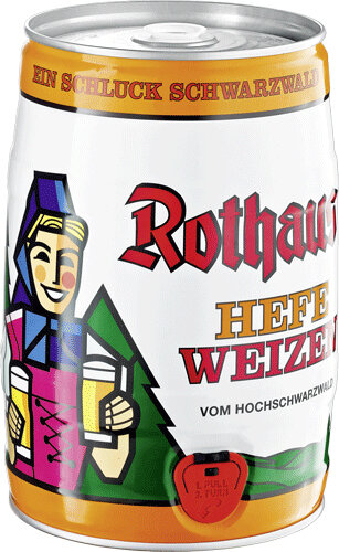 Rothaus-Bräu Weizen 5 L Original Party-Fass
