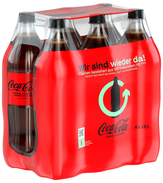 Coca-Cola ZERO 1.5 L 6-Pack PET EW