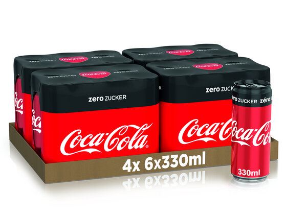 Coca-Cola ZERO 33cl Dosen (hoch) 6-Pack