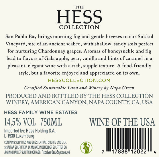 Hess Collection Chardonnay Napa Valley The Hess Collection Winery California