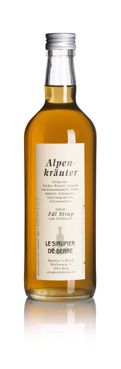 Alpenkräuter Sirup 70 cl Le Sirupier de Berne Fl.Depot Fr. 1.-