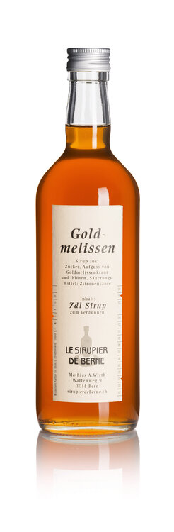 Goldmelisse Sirup 70 cl Le Sirupier de Berne Fl.Depot Fr. 1.-