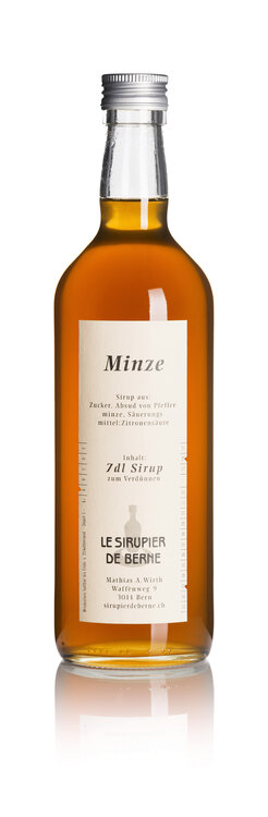 Minze Sirup 70 cl Le Sirupier de Berne Fl.Depot Fr. 1.-